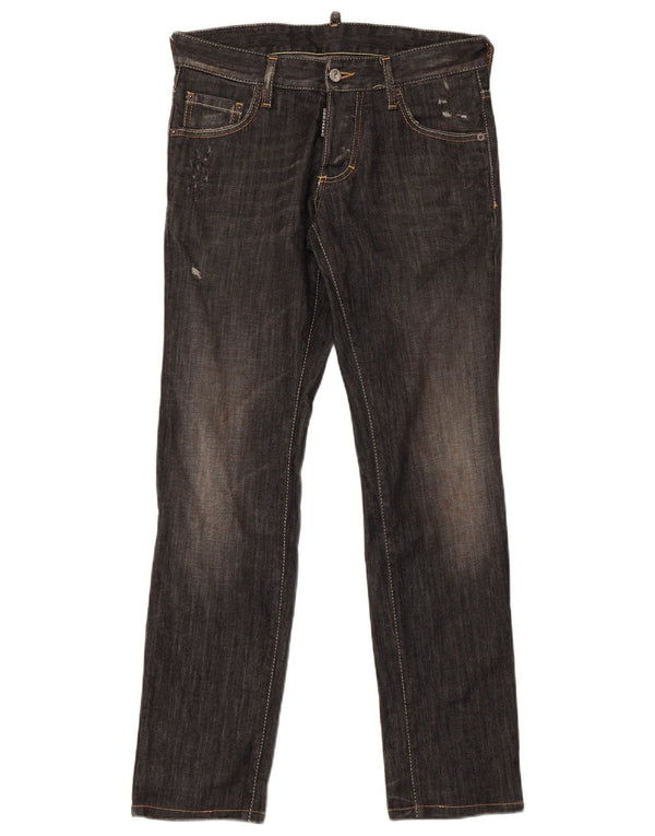 Dsquared2 muške ravne traperice IT 44 XS W32 L30 sivi pamuk
