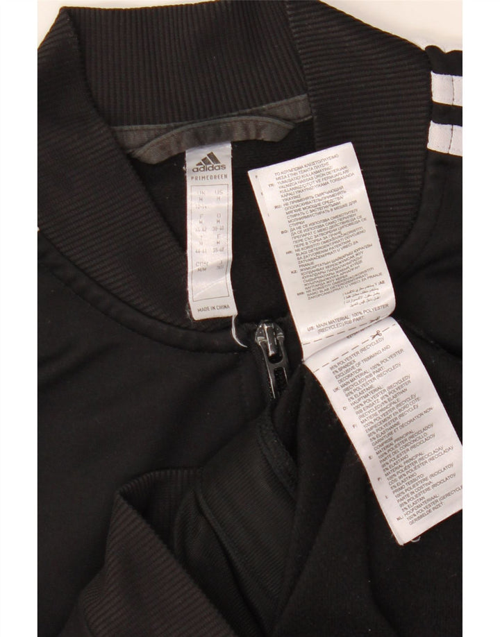 ADIDAS ženska gornja jakna trenirke UK 12/14 srednje crni poliester