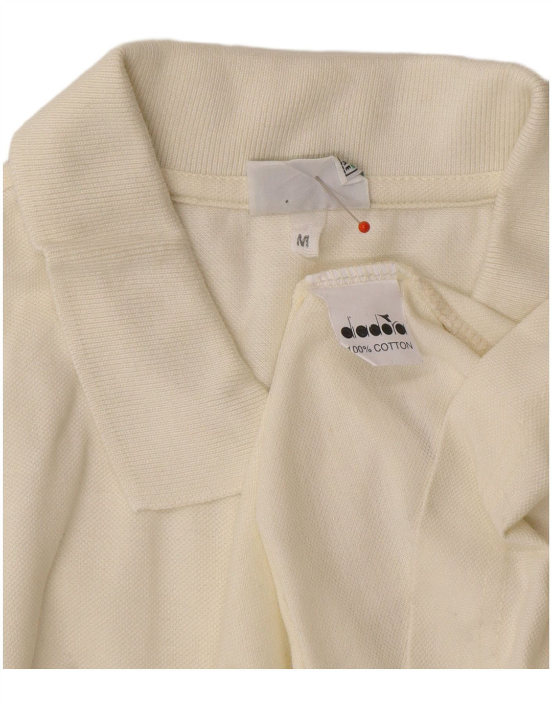 DIADORA Muška polo majica srednje bijele boje od pamuka
