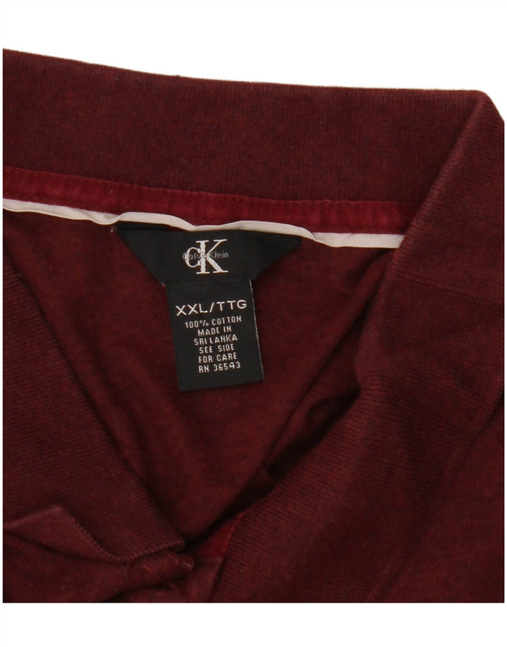 Calvin Klein muška polo majica 2XL bordo pamuk
