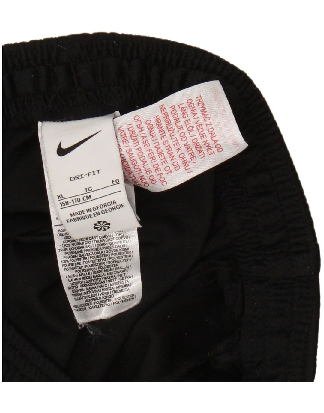 Nike Hlače za trenirku za dječake 13-14 godina XL crne poliesterske