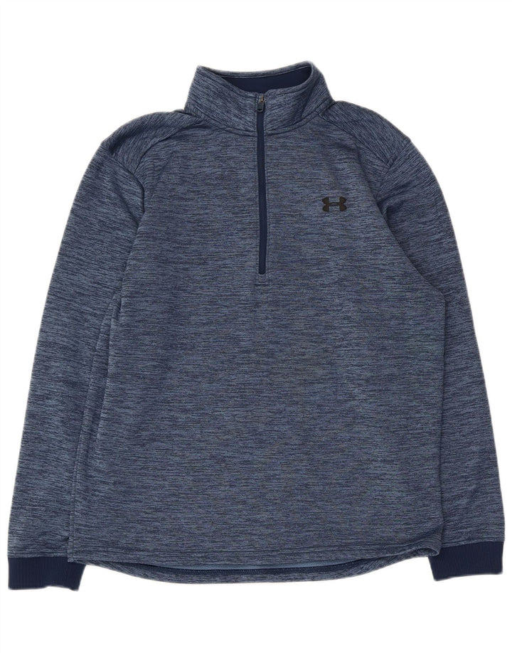 Under Armour muška majica Cold Gear srednje plave boje s flekama
