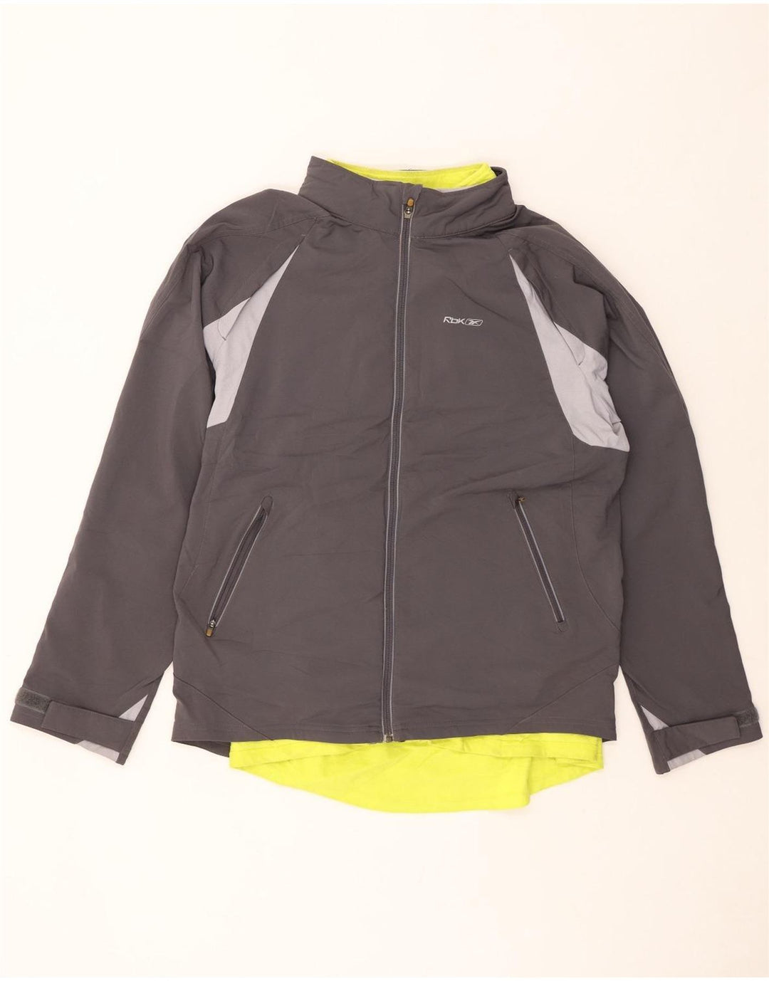 REEBOK muška vjetrovka jakna UK 40 Large Grey Colourblock poliester