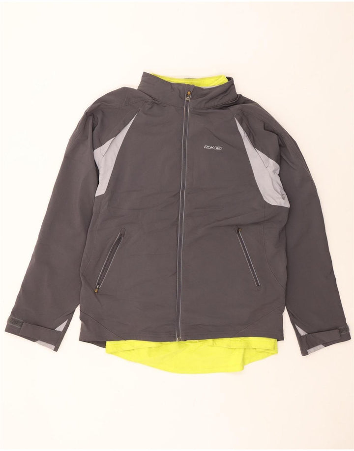 REEBOK muška vjetrovka jakna UK 40 Large Grey Colourblock poliester