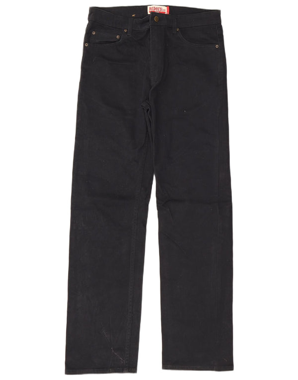 Lee Mens Riders Straight Jeans W34 L32 Mornarsko plavi pamuk