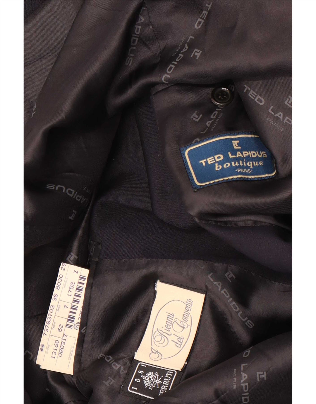 Cerruti 1881 muška jakna s 3 gumba IT 52 XL tamnoplava vuna