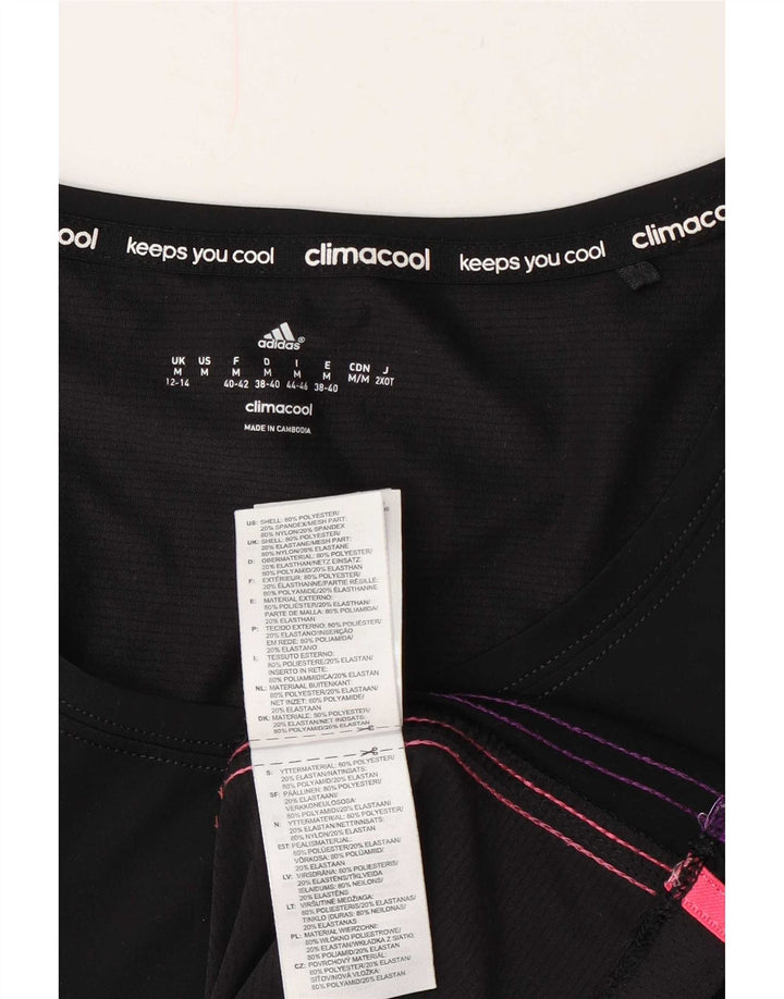 Adidas ženska majica kratkih rukava Climacool UK 12/14 srednji crni poliester