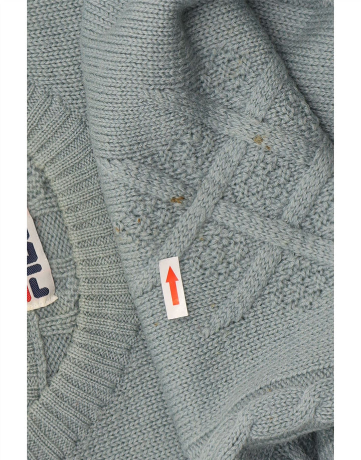 FILA muški džemper s okruglim izrezom IT 50 Srednje plava vuna