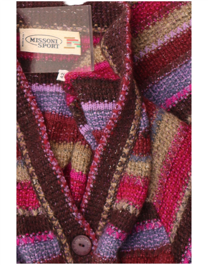 Missoni Sport ženski kardigan pulover IT 42 srednje raznobojne pruge