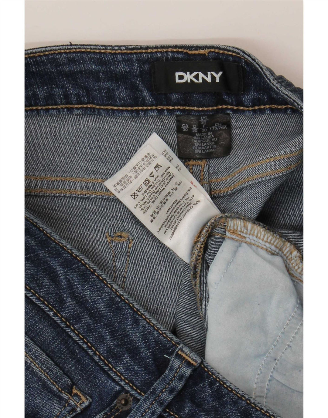 Dkny ženske uske traperice W30 L27 plavi pamuk