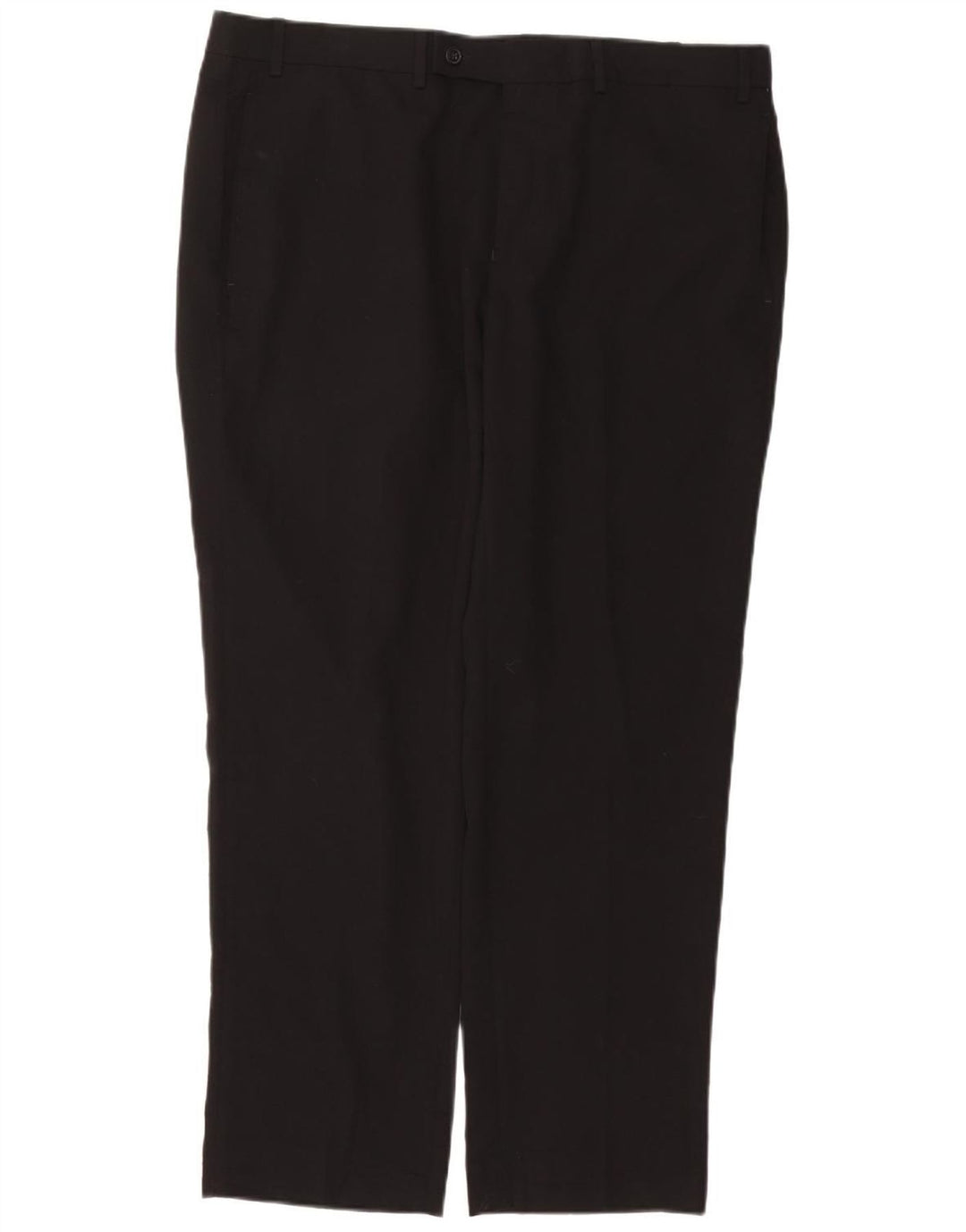 RALPH LAUREN Muške hlače ravnog odijela W38 L30 crni poliester