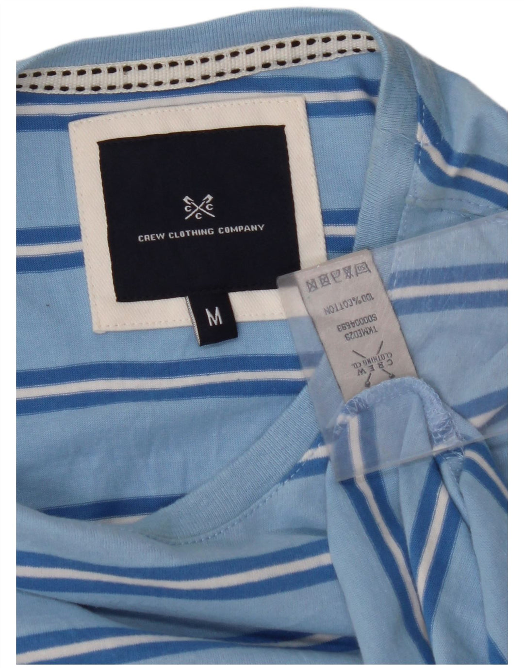 CREW ODJEĆA Muška majica kratkih rukava Srednji pamuk na plave pruge