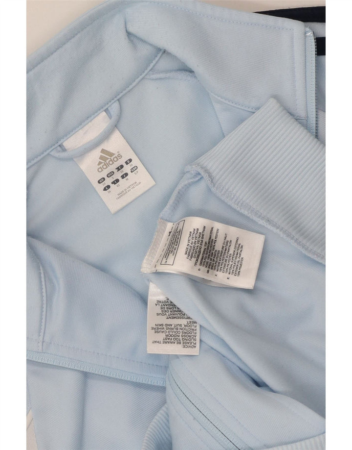 Adidas ženska trenirka gornja jakna UK 10 mali plavi poliester