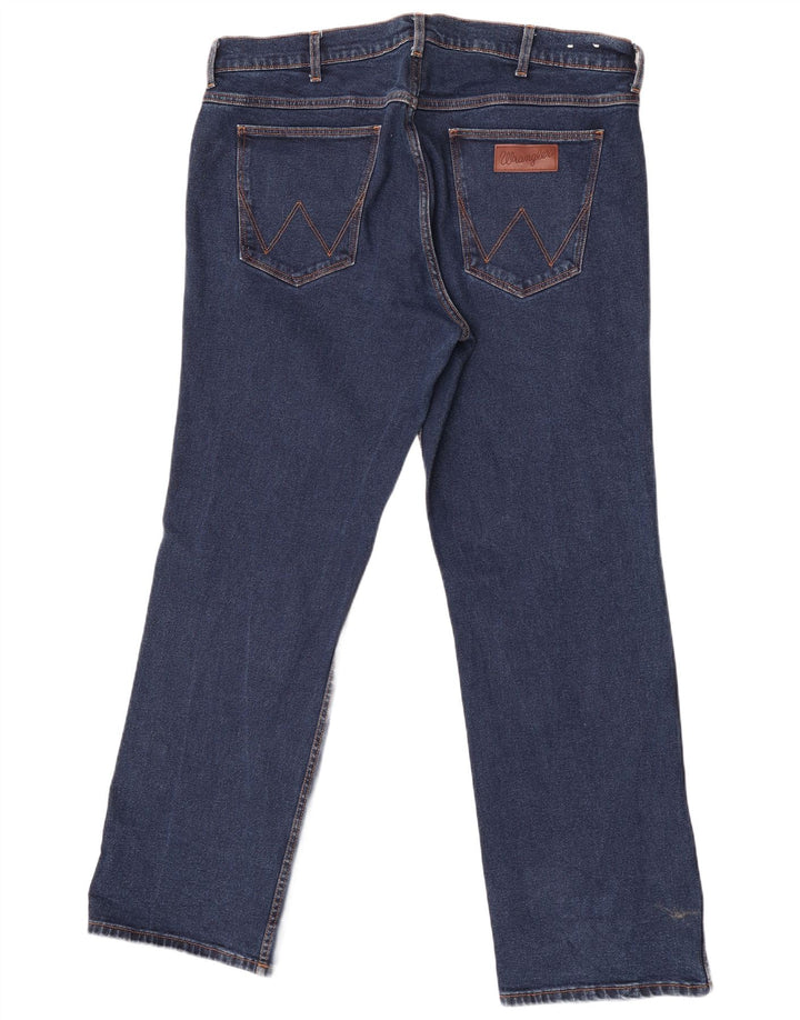 Muške traperice Wrangler Bootcut W38 L32 plavi pamuk