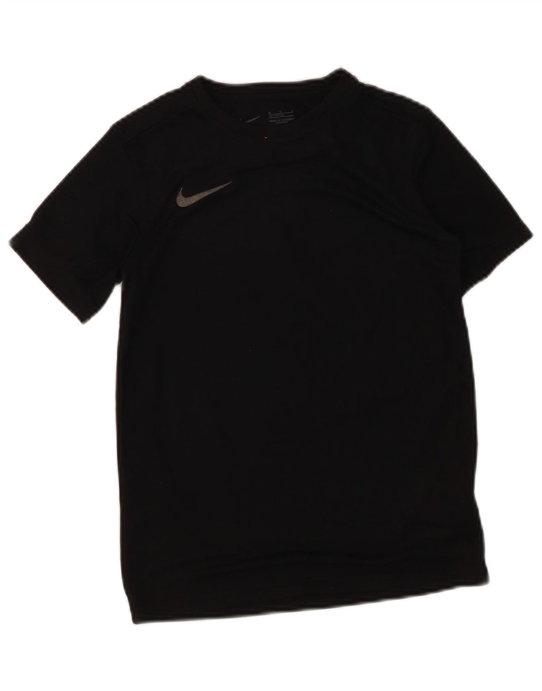 NIKE Boys T-Shirt Top 10-11 Years Medium Black Polyester