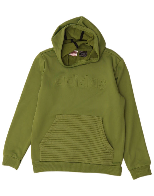 Adidas Climawarm majica s kapuljačom za dječake 11-12 godina kaki poliester