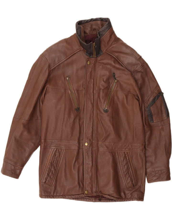 VINTAGE muška kožna jakna IT 50 Large Brown Leather