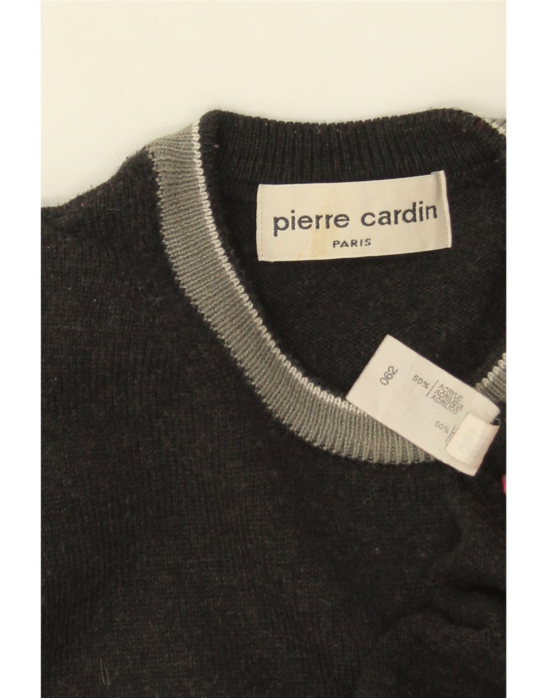 PIERRE CARDIN Muški džemper s okruglim izrezom srednje sive boje