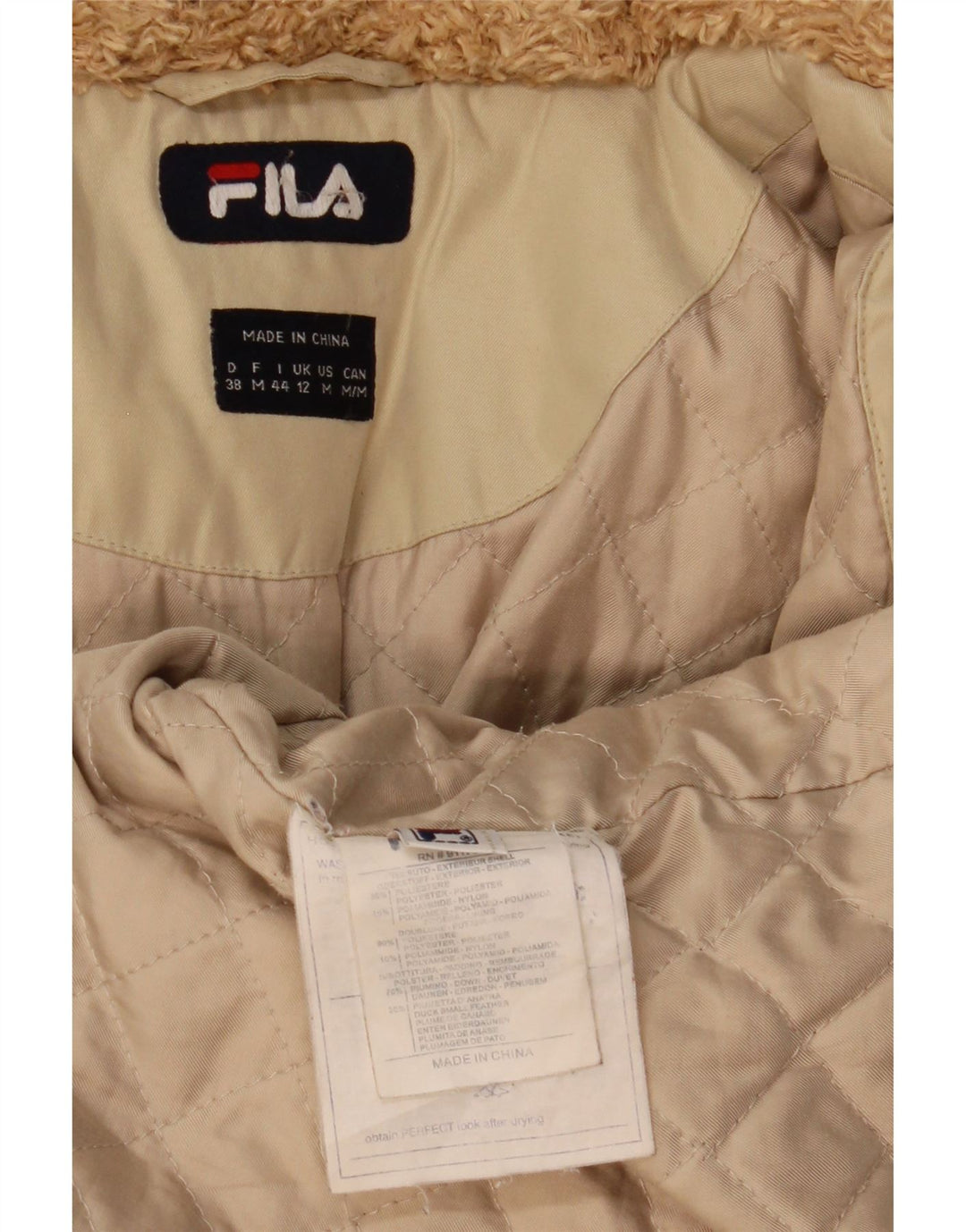 Fila ženska vjetrovka s kapuljačom UK 12 srednje bež poliester