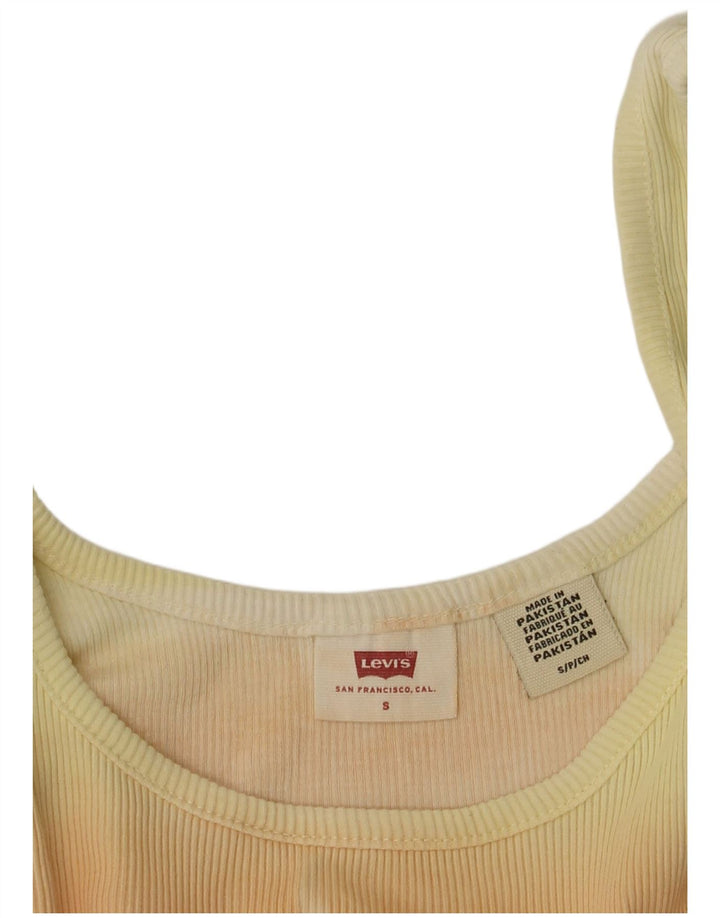LEVI'S ženski kratki prsluk UK 8 na male žute pruge