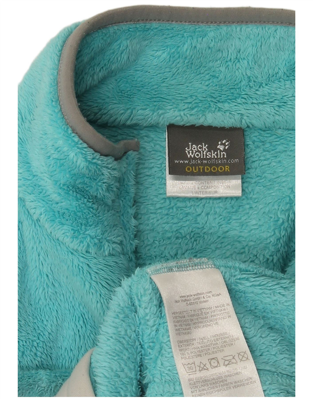Jack Wolfskin ženska jakna od flisa UK 14 srednje plavi poliester