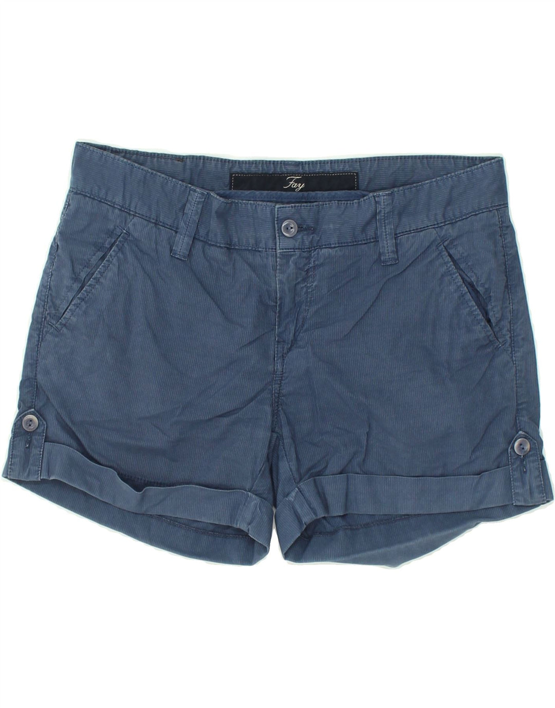 FAY Womens Chino Shorts W31 Medium Blue Cotton | Vintage Fay | Thrift | Second-Hand Fay | Used Clothing | Messina Hembry 