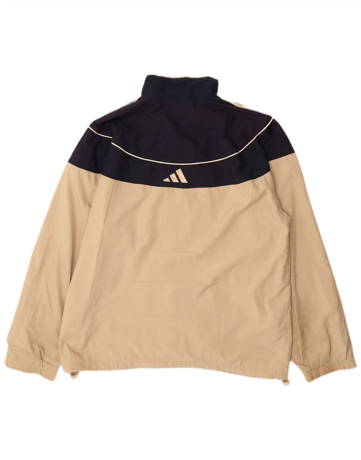 Adidas muška gornja jakna od trenirke, veliki poliester u bež boji