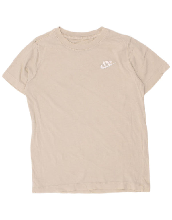Nike Boys T-Shirt Top 8-9 Years Small Bež
