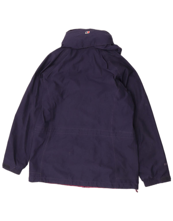 Berghaus ženska kišna jakna s kapuljačom UK 12 Medium tamnoplavi poliester