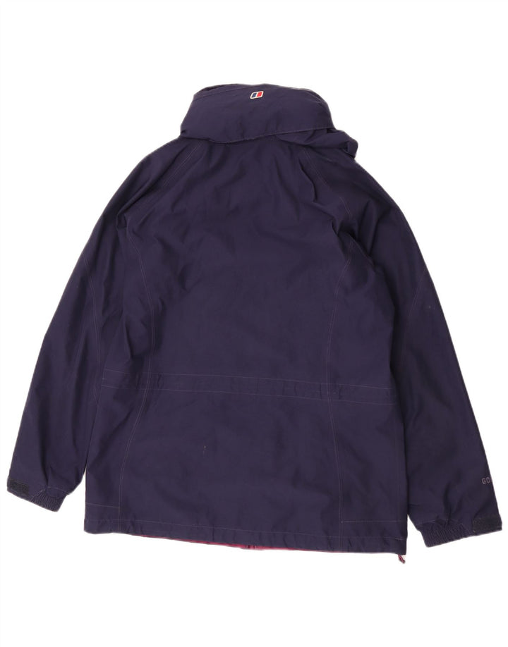 Berghaus ženska kišna jakna s kapuljačom UK 12 Medium tamnoplavi poliester