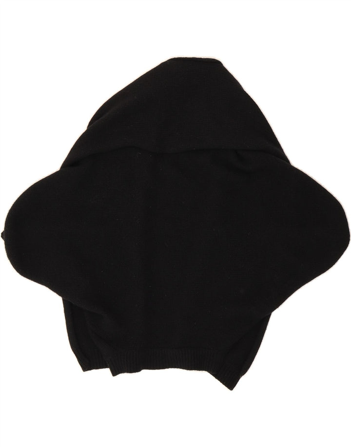 BENETTON Womens Batwing Open Cardigan Sweater UK 10 Small Black Wool Vintage Benetton and Second-Hand Benetton from Messina Hembry 
