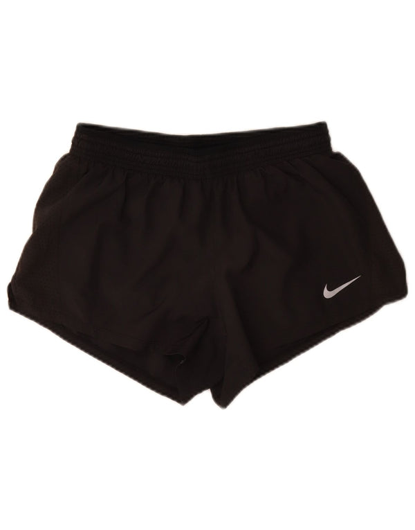 Nike Ženske Dri Fit Sportske kratke hlače UK 12 Srednje crni poliester