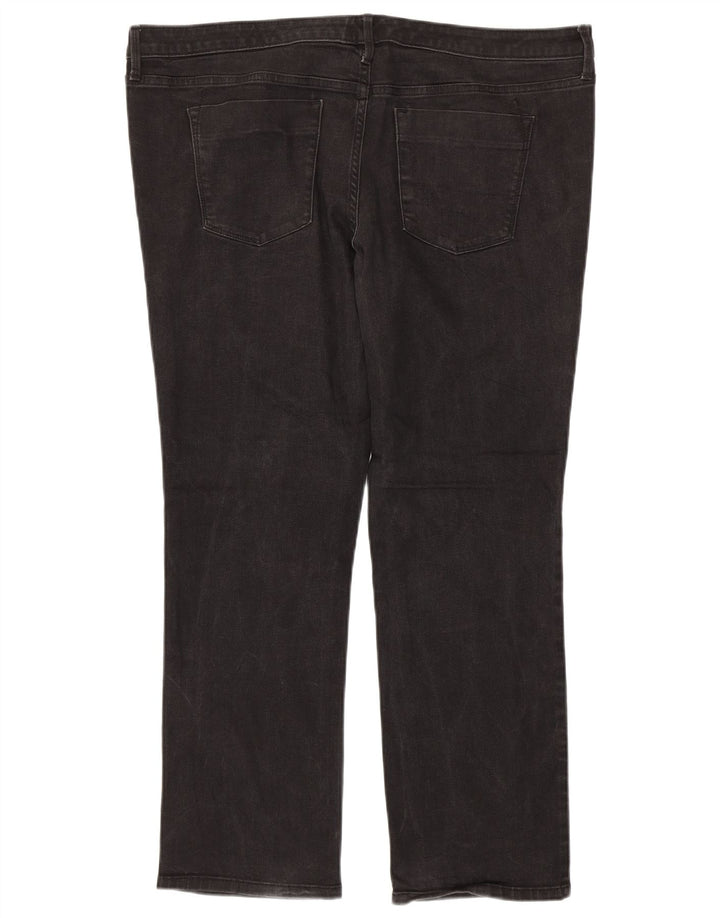 Mossimo ženske super rastezljive ravne traperice srednjeg rasta US 18 2XL W40 L29 sive