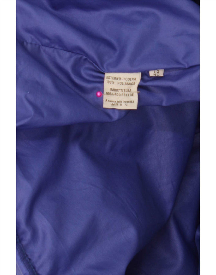 Vintage muška podstavljena jakna IT 48 Medium Blue Colourblock poliamid