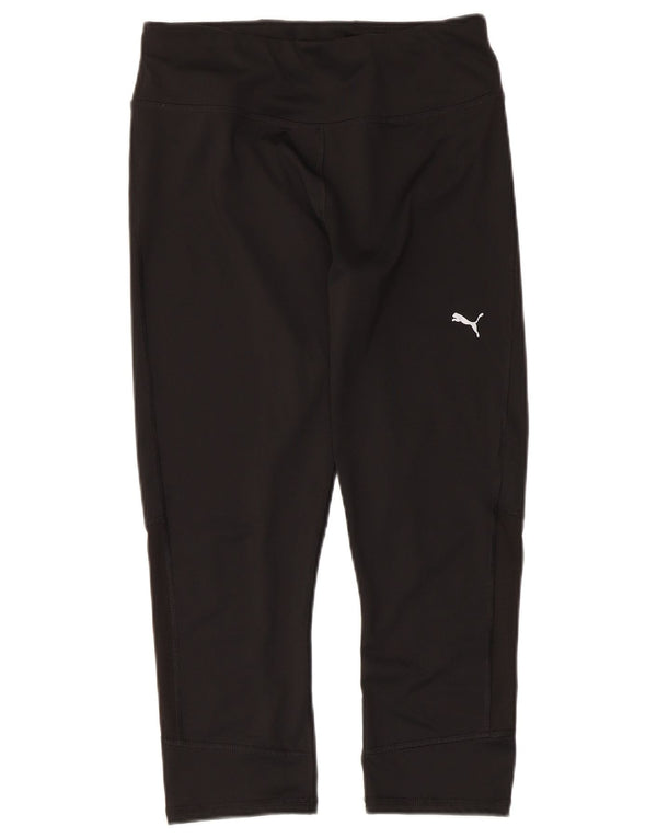 Puma ženske Capri tajice UK 12 Srednje crni poliester