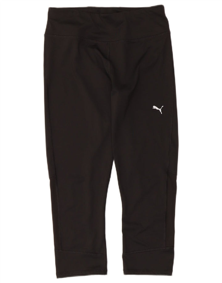 Puma ženske Capri tajice UK 12 Srednje crni poliester