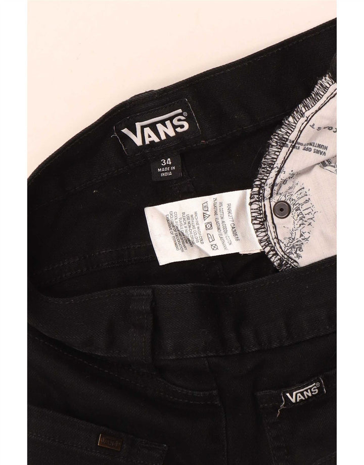 Vans muške uske traperice W34 L32 crni pamuk