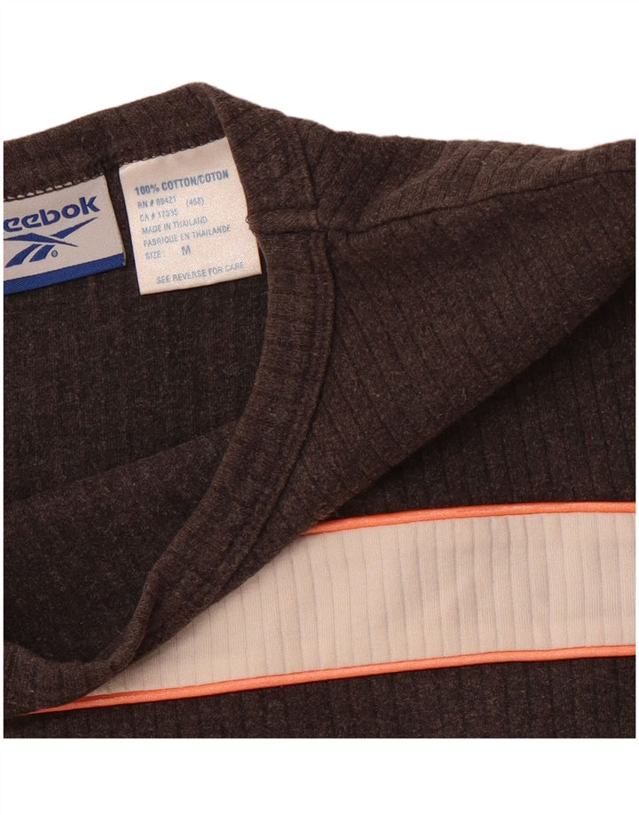 REEBOK Ženska majica kratkih rukava UK 12 Pamuk srednje sive boje