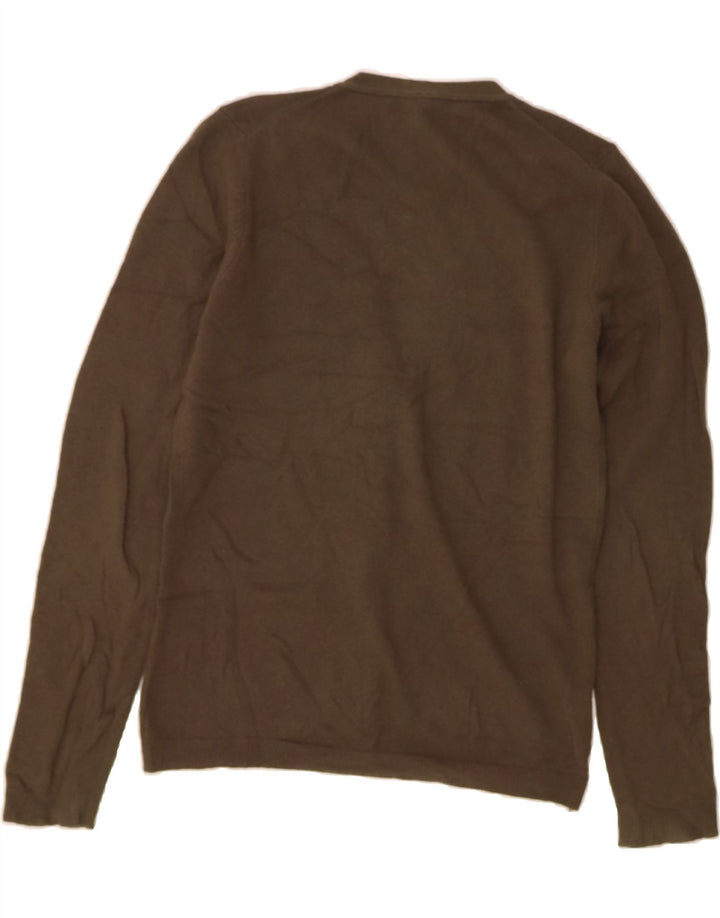 BENETTON Womens Cardigan Sweater UK 12 Medium Brown Cotton Vintage Benetton and Second-Hand Benetton from Messina Hembry 