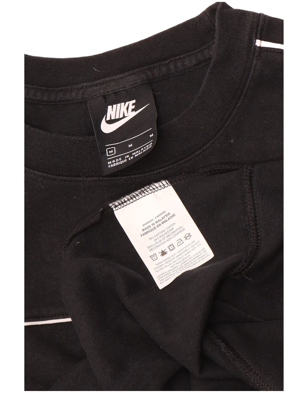 Nike Ženska majica s kratkim rukavima UK 14 Srednje crni pamuk