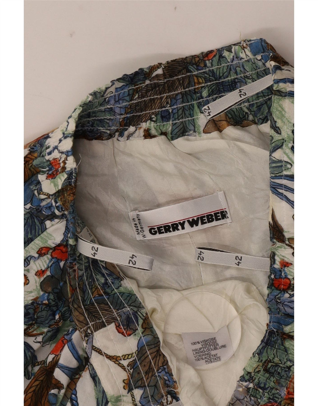 Gerry Weber ženska lepršava suknja EU 42 velika W32 višebojna cvjetna