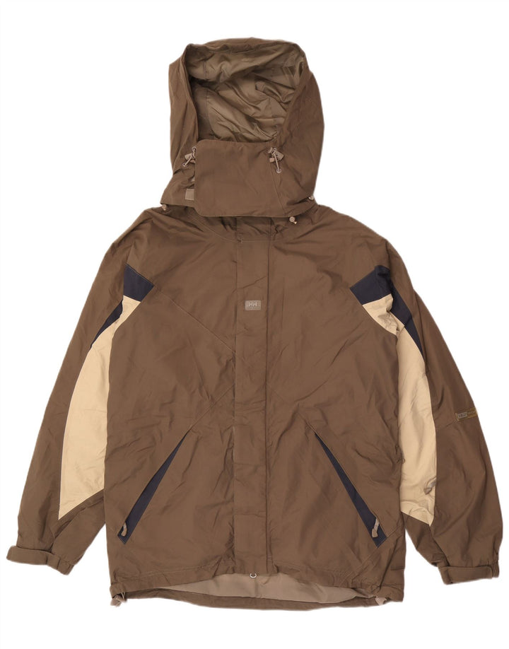Helly Hansen muška kišna jakna s kapuljačom UK 38 srednje smeđa najlon boja