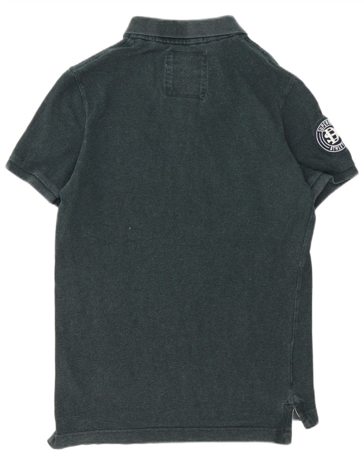 Superdry muška grafička polo majica Srednje zeleni pamuk