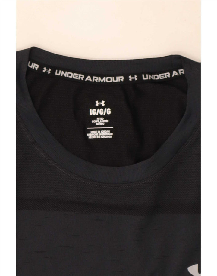 Under Armour muška pripijena majica s velikim sivim pjegama