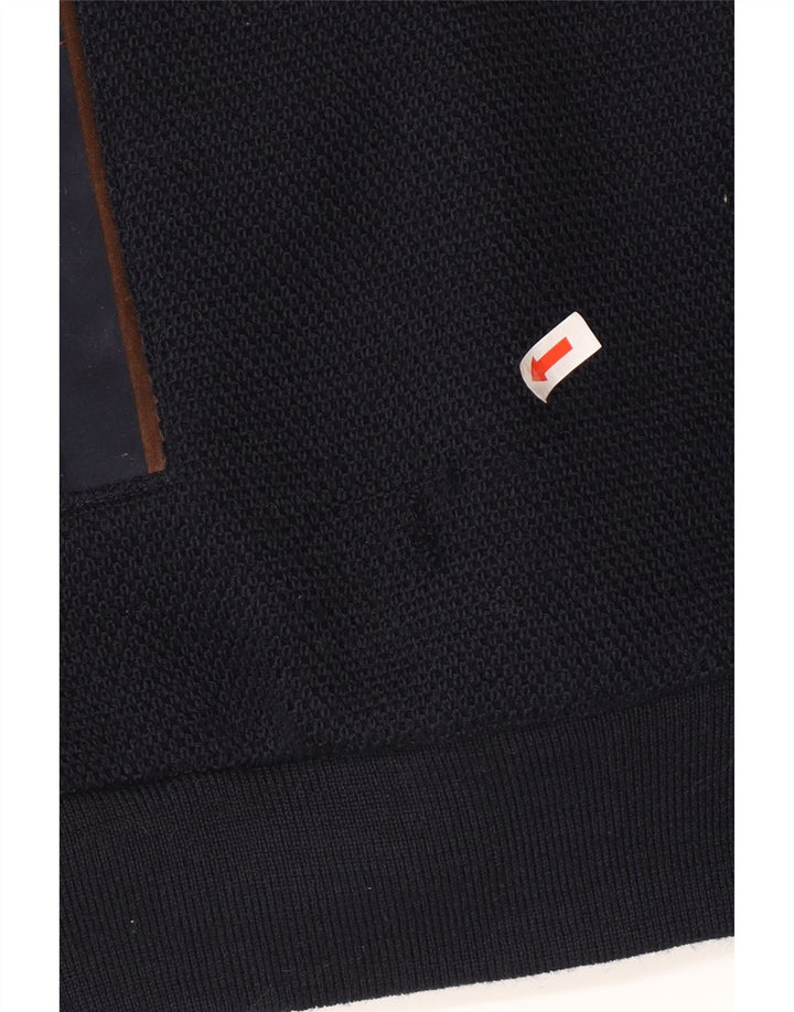 Breidhof muška pletena bomber jakna EU 54 2XL tamnoplava vuna
