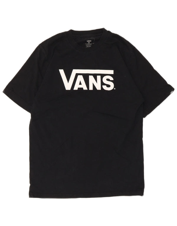 Vans Boys Custom Fit grafička majica kratkih rukava 13-14 godina XL crni pamuk