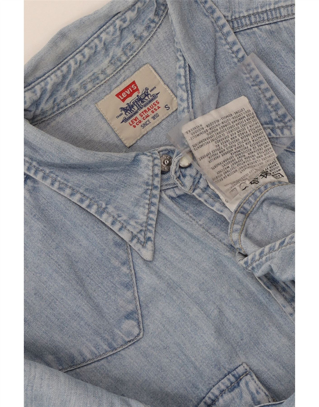 Levi's muška traper košulja Mala plava pamučna