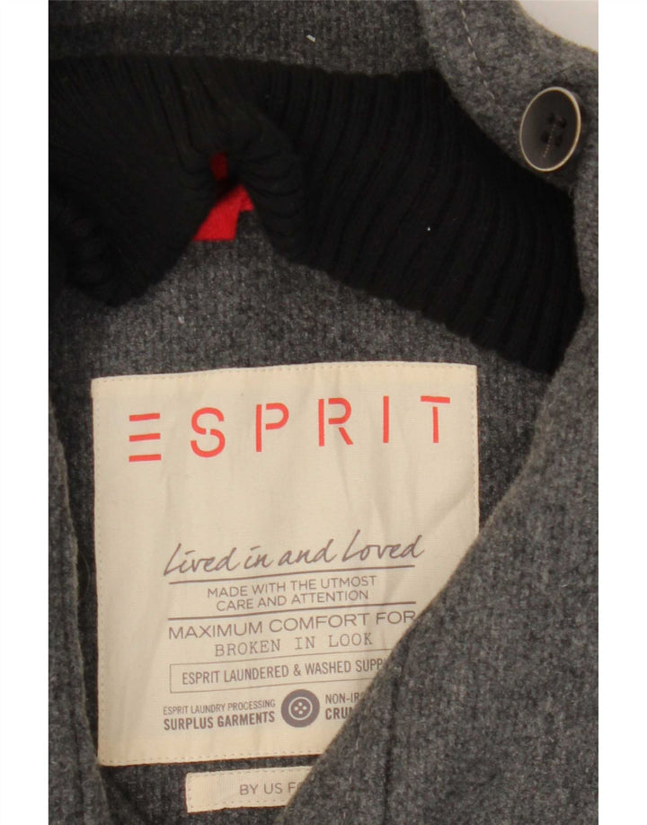 Esprit muška vojna jakna UK 42 XL siva vuna
