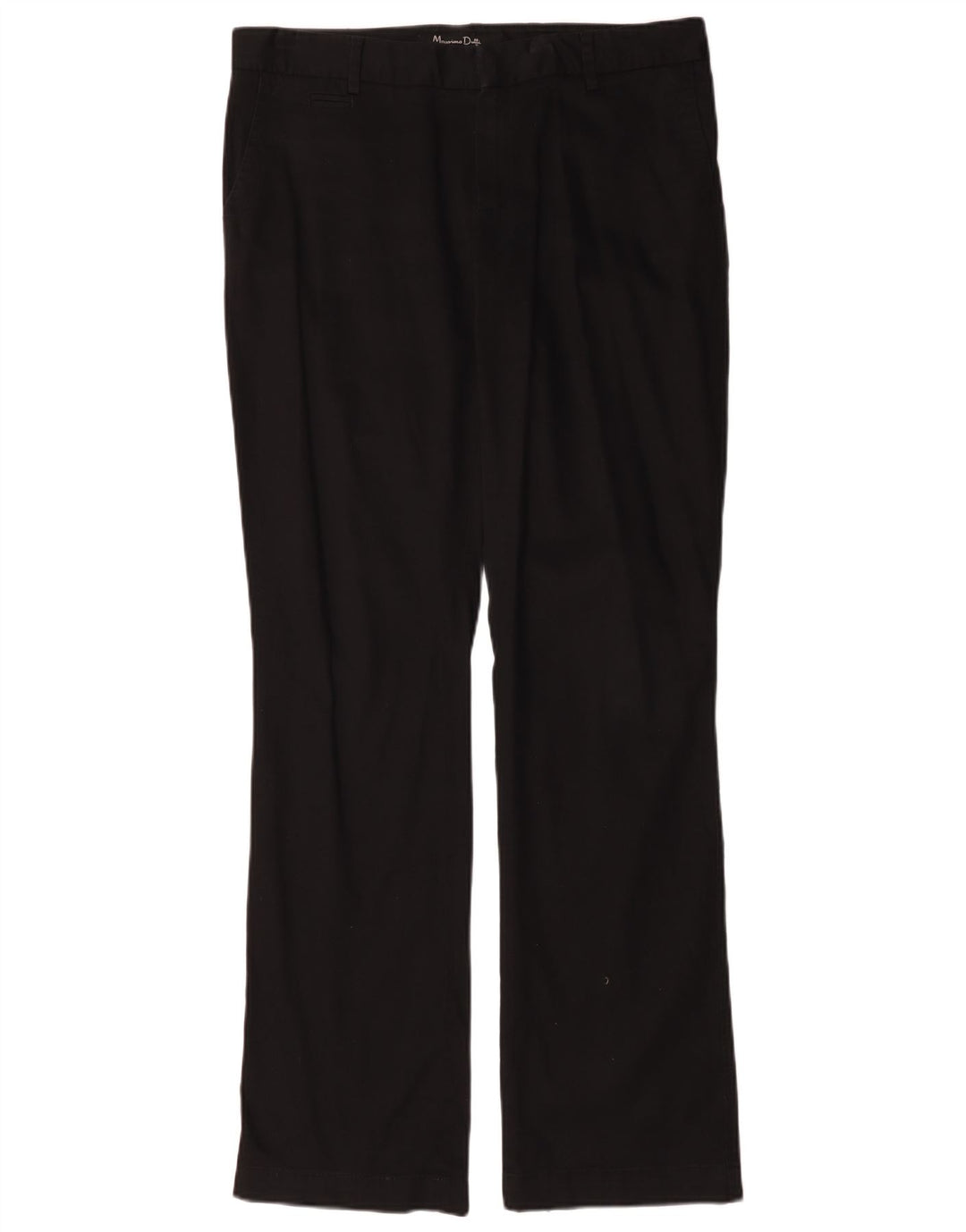 Massimo Dutti ženske chino hlače s bootcut W34 L32 crni pamuk