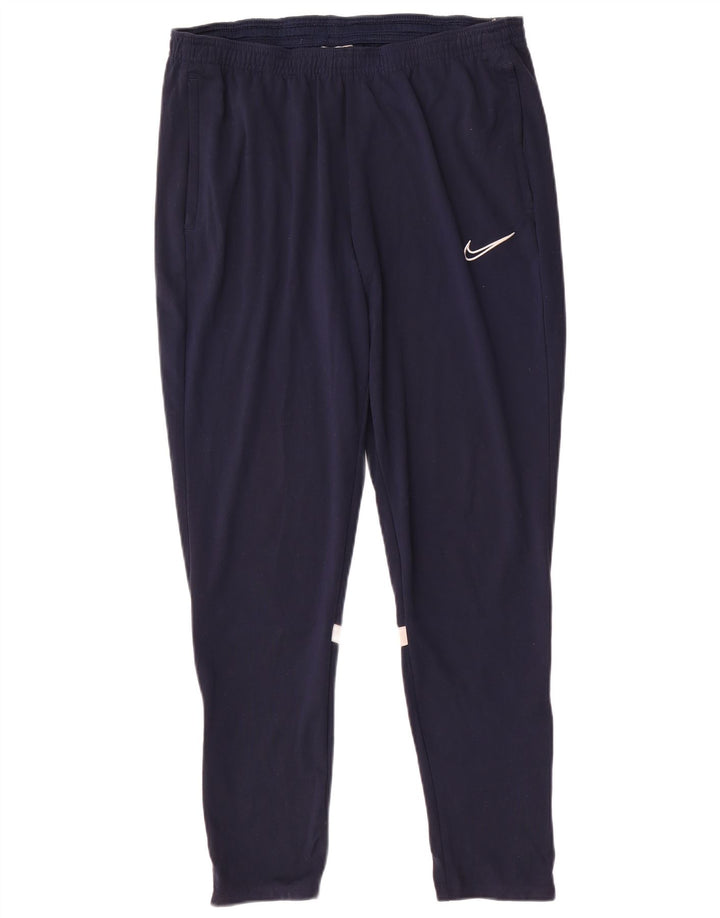 Nike muške Dri Fit hlače za trenirku Srednje tamnoplavi poliester